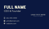 White Enterprise Wordmark Business Card