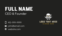 Ninja Warrior Skull Business Card Design