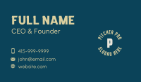 Generic Brand Letter Business Card Design