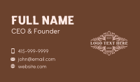 Stylish Floral Boutique Business Card