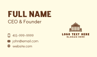 Greek Landmark Structure Business Card