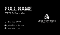 Tech Business Letter A Business Card