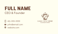 Burial Urn Vase Business Card