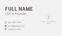 Generic Classic Elegant Lettermark Business Card
