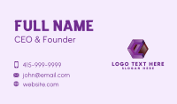 3D Tech Letter E  Business Card