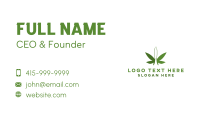 Green Butterfly Cannabis Business Card Design