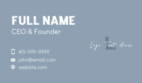 White Firm Business Letter Business Card