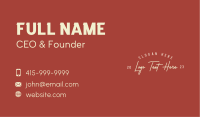 Hip Business Card example 1