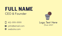Basketball Game Hoop Business Card