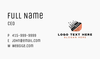 Plastering Trowel Masonry Business Card Image Preview