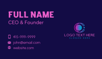  Geometric Tech Letter C Business Card