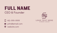 Advertising Firm Monogram Business Card Design