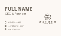 Hand Planer Woodworking Business Card