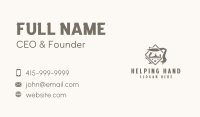 Hand Planer Woodworking Business Card Image Preview