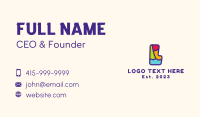 Colorful Letter L Business Card