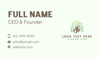 Tree People Sustainability  Business Card Design