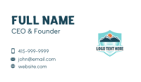 Travel Getaway Mountain Business Card Design