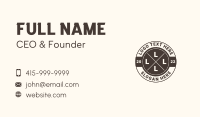 Hippie Business Card example 3