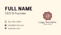 Mandala Floral Decoration  Business Card