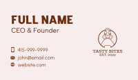Woman Dress Gown Business Card