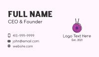 Button Yarn Ball  Business Card Design