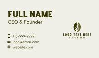 Eco Coffee Bean Tree Business Card