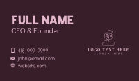 Woman Skincare Beauty Business Card