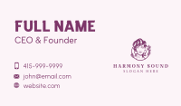 Purple Lady Hair Salon Business Card