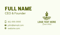 Seedling Farm Plant  Business Card Design