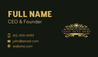 Ornament Floral Royalty Business Card Design