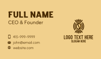 Tribal Coffee Bean  Business Card