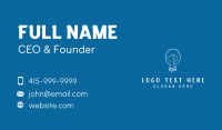 Light Bulb Brain Business Card Design