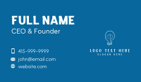 Light Bulb Brain Business Card