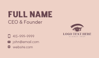 Makeup Artist Eyelash Business Card Design