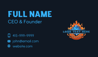 Fire Ice Temperature Business Card