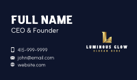 Luxury Premium Letter L Business Card Image Preview