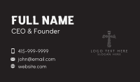 Religious Cross Thumbmark Business Card Design