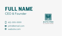 Justice Scale Court Business Card