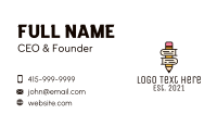 Pencil Learning Book  Business Card