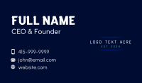 Cyber Business Technology Business Card