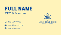 Jewish Faith Religion Business Card
