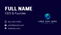 Abstract Wave Surf Business Card Design