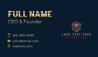 Soldier Skull Shield Business Card
