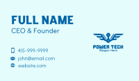 Blue Circuit Wings Business Card
