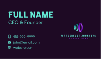 Modern Software Company Business Card
