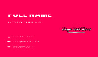 Funky Clothing Apparel Business Card