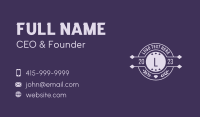 Elegant Seal Letter Business Card