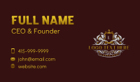 Decorative Luxury Crest Business Card