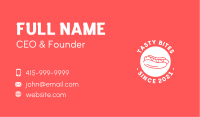 Hot Dog Circle Business Card