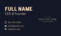 Elegant Luxury Wordmark Business Card Design